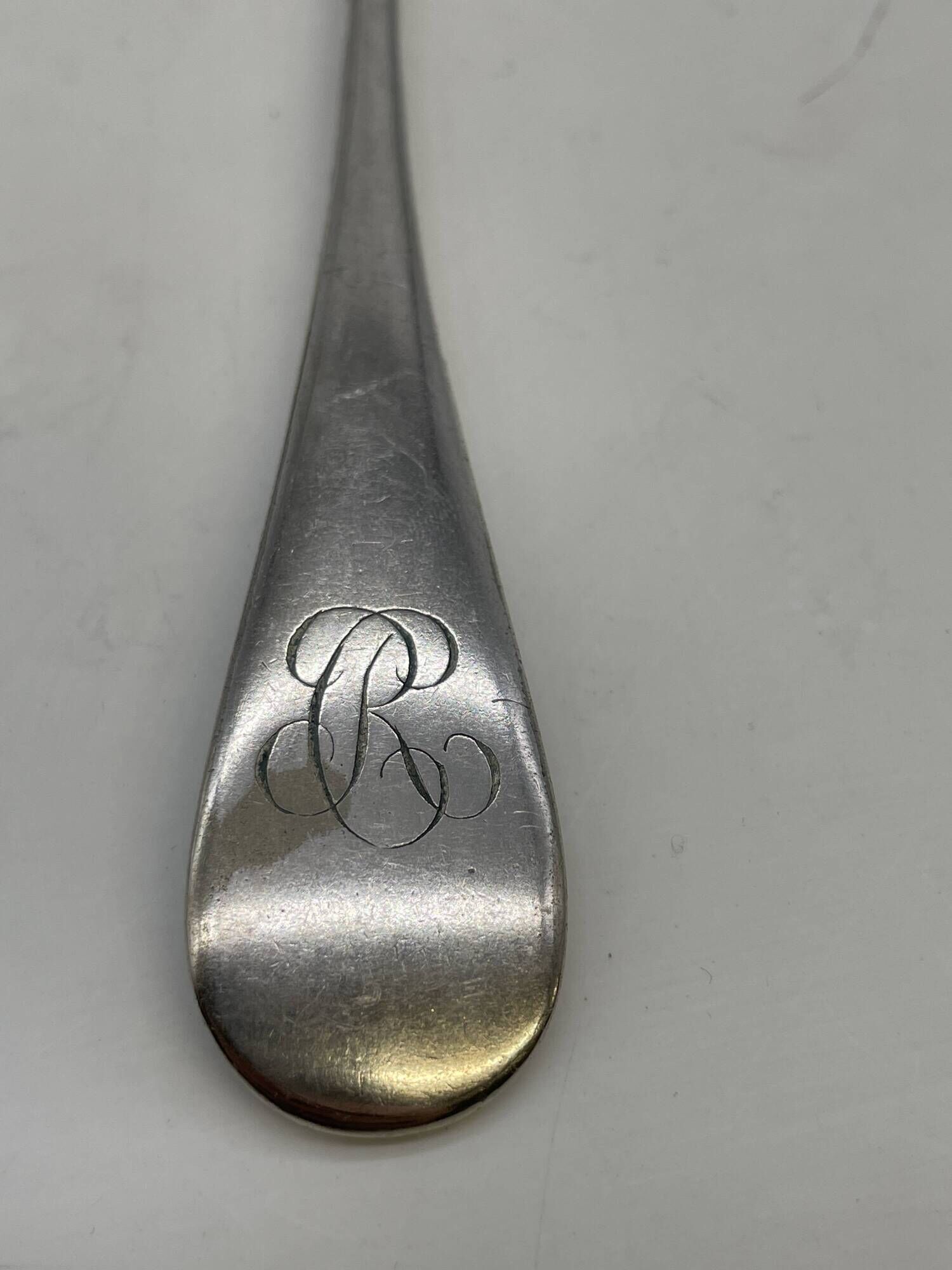 Set of 2 soup spoons and 5 lunch forks by Christofle.
