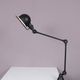 1950s Table clamp lamp in black metal, recent edition model SI332/ Jieldé,