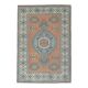1970s Vintage Turkish Oushak Handmade Wool Cotton Orange  Area Rug 190x275