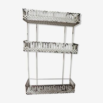 Perforated metal shelf