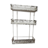 Perforated metal shelf