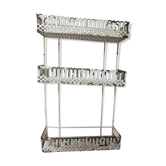 Etagère en métal perforé