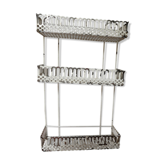 Perforated metal shelf