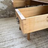 Blonde walnut desk and pine top 1900