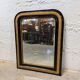 Miroir Louis Philippe noir et or