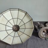 Set of two vintage tiffany style ceiling lights