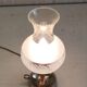Table lamp in gilded brass and glass - mid 20th century.