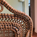 Vintage rattan chair house drucker