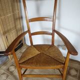 Mulched armchair high backrest