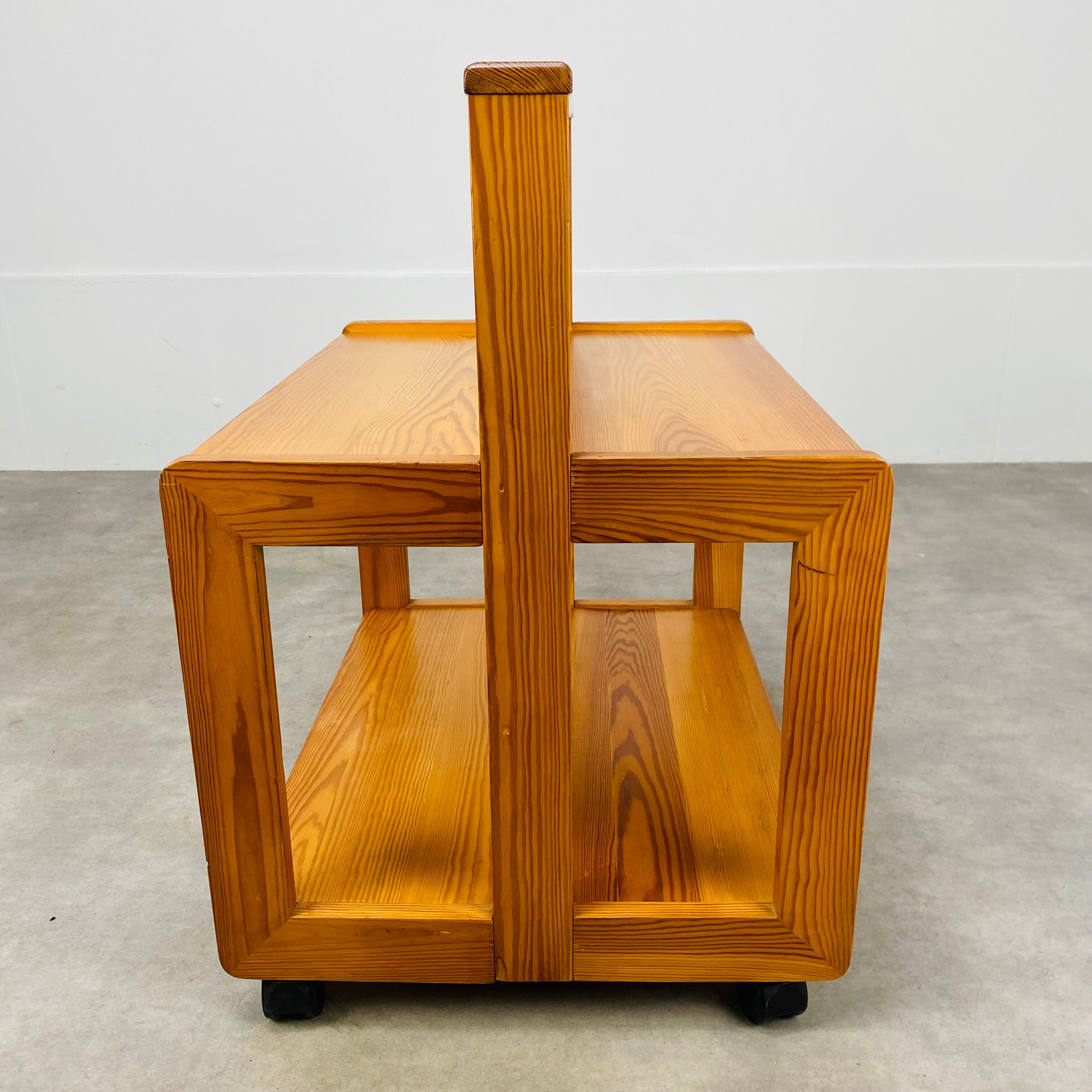 Folding tray in pine 70s vintage Scandinavian design