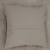 A Pair of Antique Turkish Flatwoven Kilim Cushion Cover, Geometric Pillow