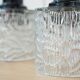 Set of 3 Vintage 1970s Hand-Blown Crystal Pendant Wall Lights
