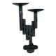 Brutalist iron candlestick, vintage