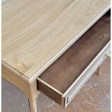 Vintage side table, oak top