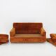 1970s Saporiti 2-Seater Sofa in Velvet, Italy