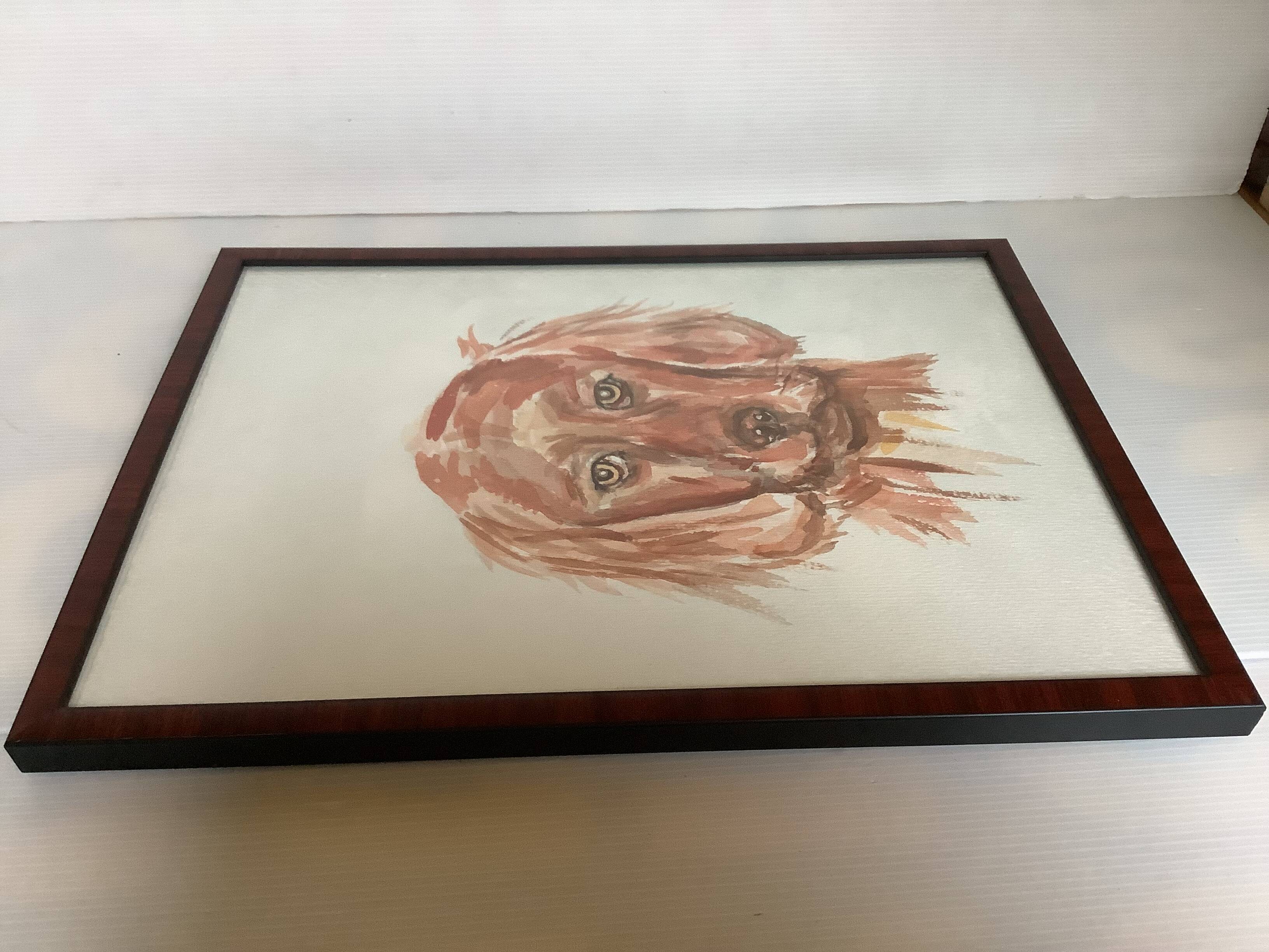 Setter dog watercolor