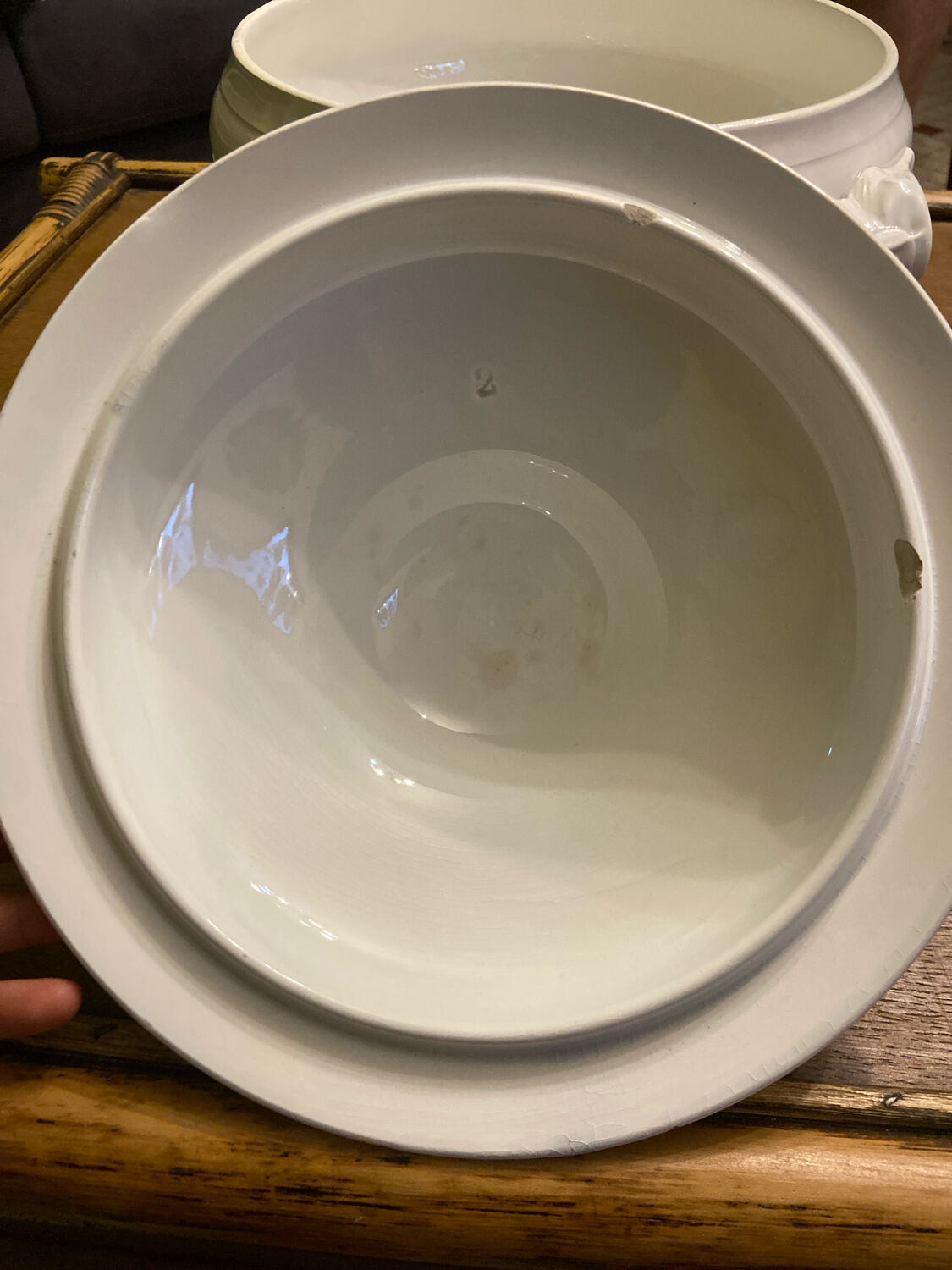 Sarreguemines soup tureen, Digoin ceramics