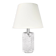 Mid-century solid crystal structured table lamp by Willem Heesen for Royal Leerdam