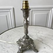 20s chrome brass candlelight legs