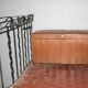 Brown leather trunk / bench seat.