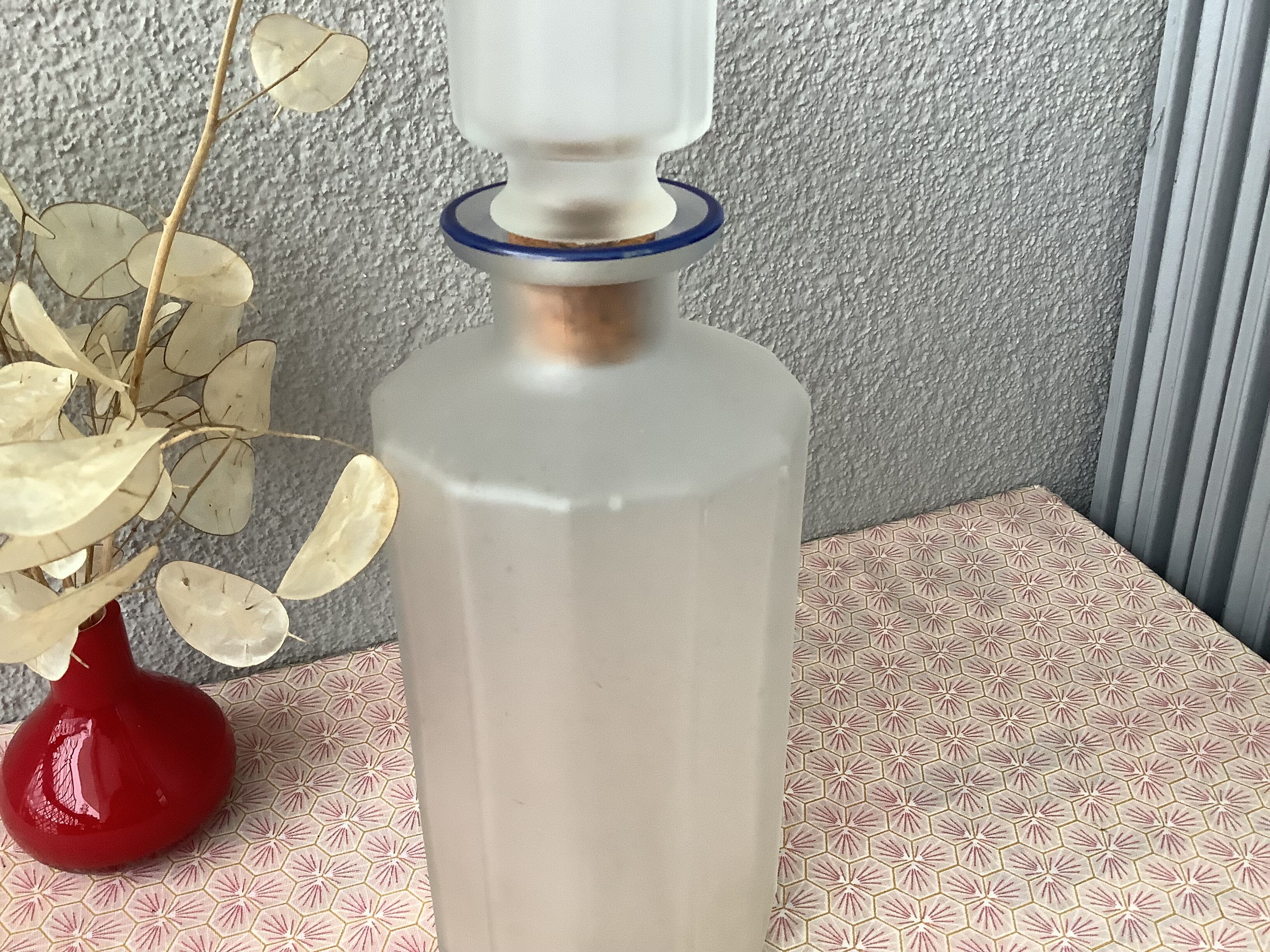 Bormioli Italy carafe with vintage facets