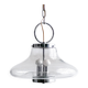 Vintage Murano Glass Accent Chandelier, Space Age Era Chrome Nason Mazzega Style