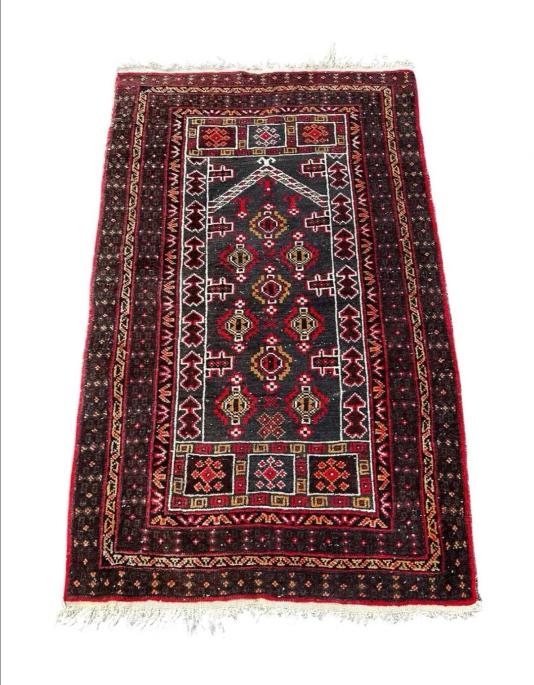 Handmade Persian rug 140cm x 90cm