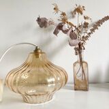 Vintage suspension in smoked glass