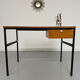 Vintage small desk designed by Pierre Paulin CM217 from the 1960s, wood and metal.