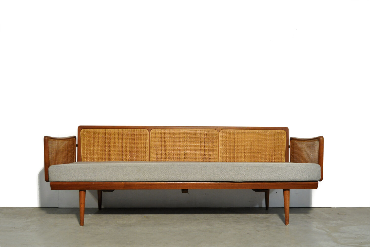 Teak 3-seater sofa by Peter Hvidt & Orla Mølgaard Nielsen for France & Daverkosen, Denmark 1953-1957