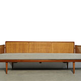 Teak 3-seater sofa by Peter Hvidt & Orla Mølgaard Nielsen for France & Daverkosen, Denmark 1953-1957