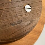 Mid-century modern turntable in solid teak