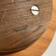 Mid-century modern turntable in solid teak