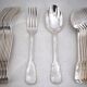 12 dessert spoons, 24 pieces, Louis XV style, 18.5 cm silver-plated metal.
