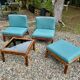 Rattan salon attributed to Alberto Smania.