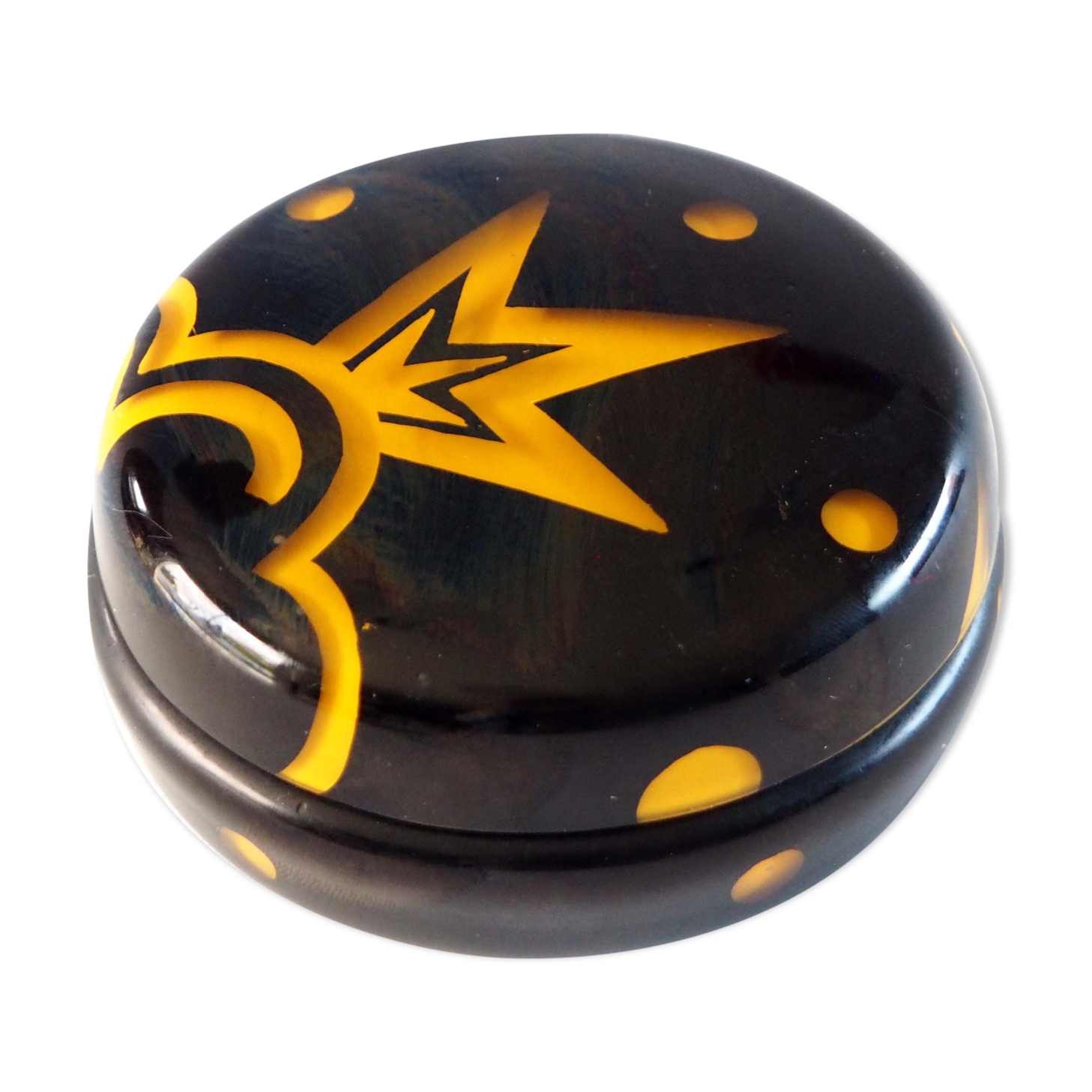 Art Deco glass powder magazine
