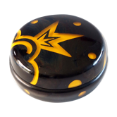 Art Deco glass powder magazine