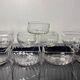 Daum cups 9p. Venetian Ribs