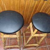 Rattan bar stools