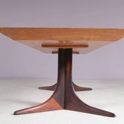Table basse en bois avec cuivre des années 1960, Danemark