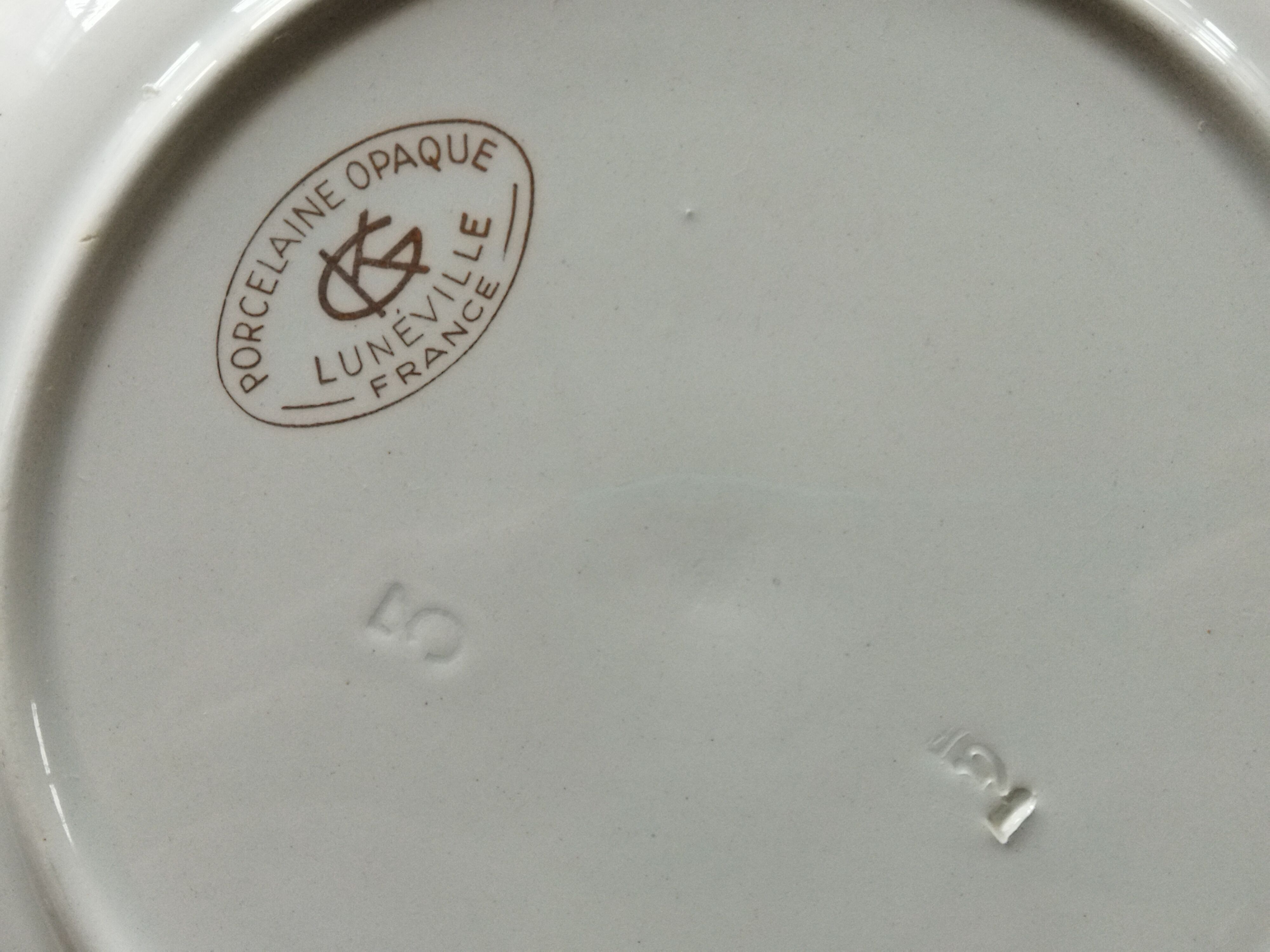Shallow dish KG Lunéville