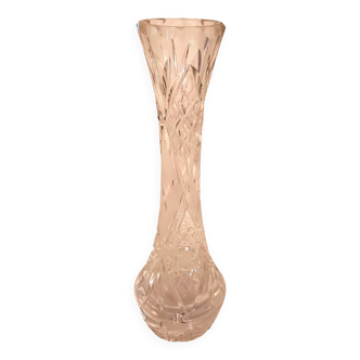 Soliflore en cristal taillé vintage Très bon état