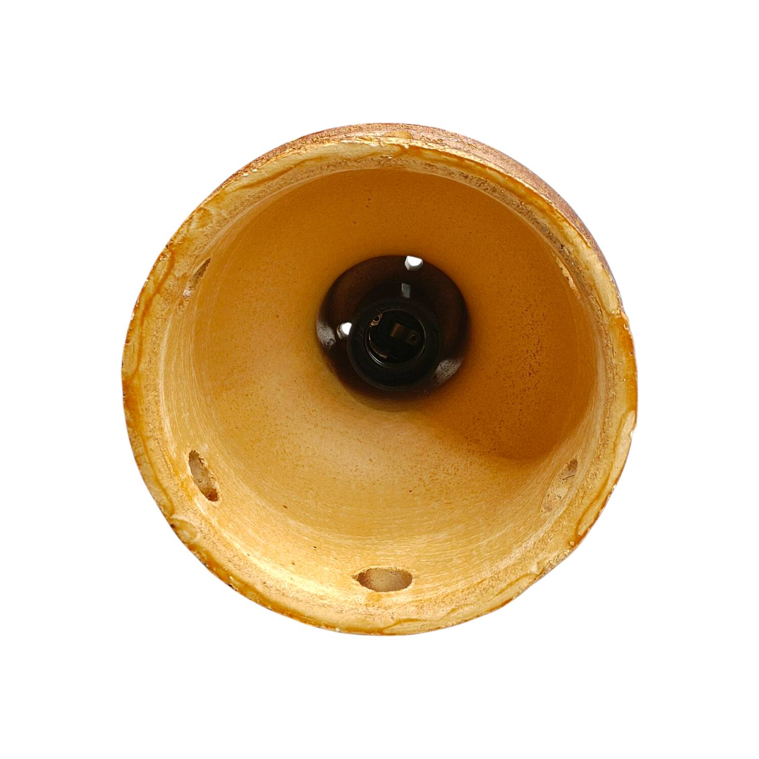 Vintage Dutch terracotta ceiling lamp