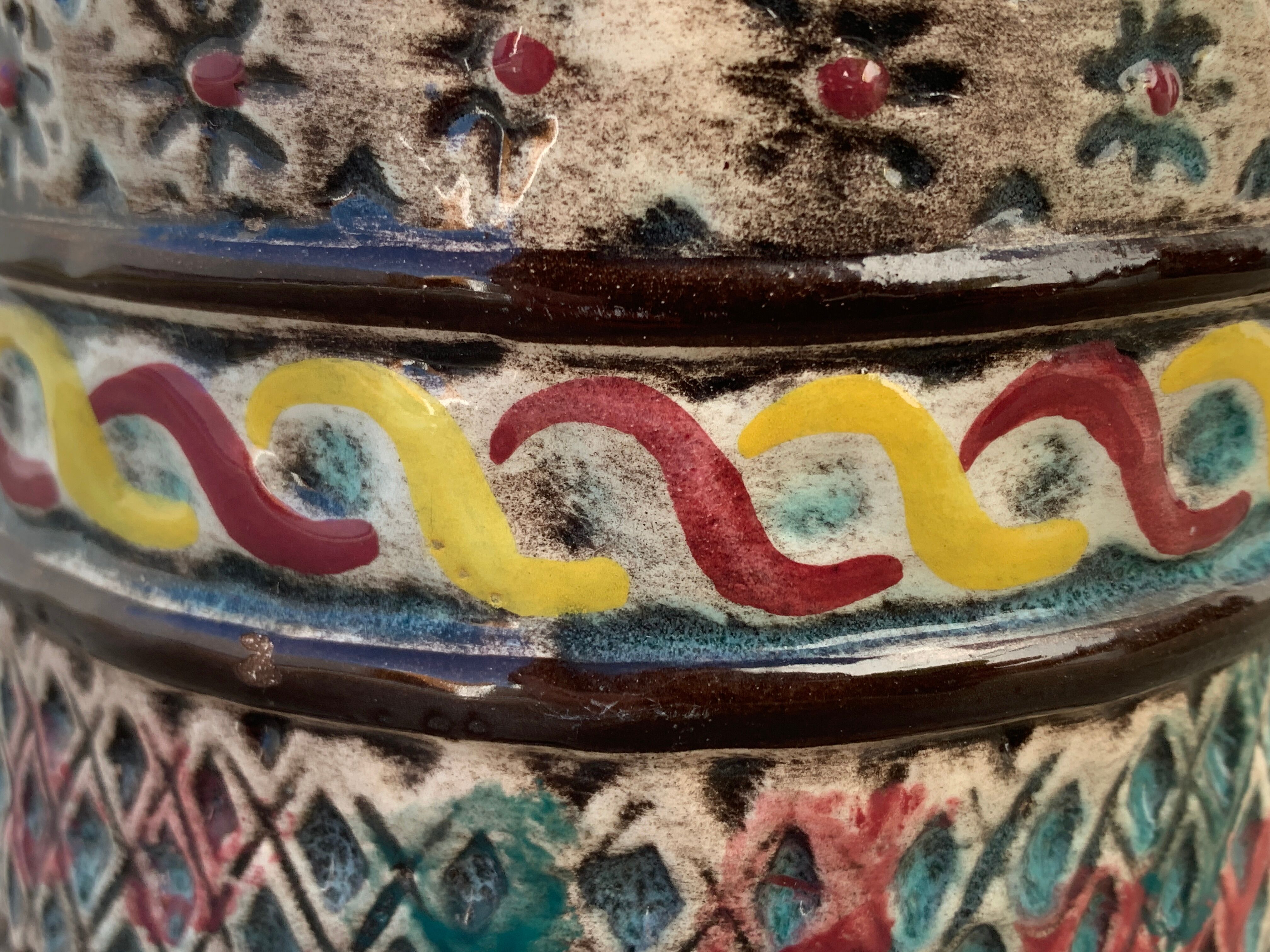 Jardiniere Pot A Fleurs Ou Vase En Faience Hb Quimper 1950 Selency