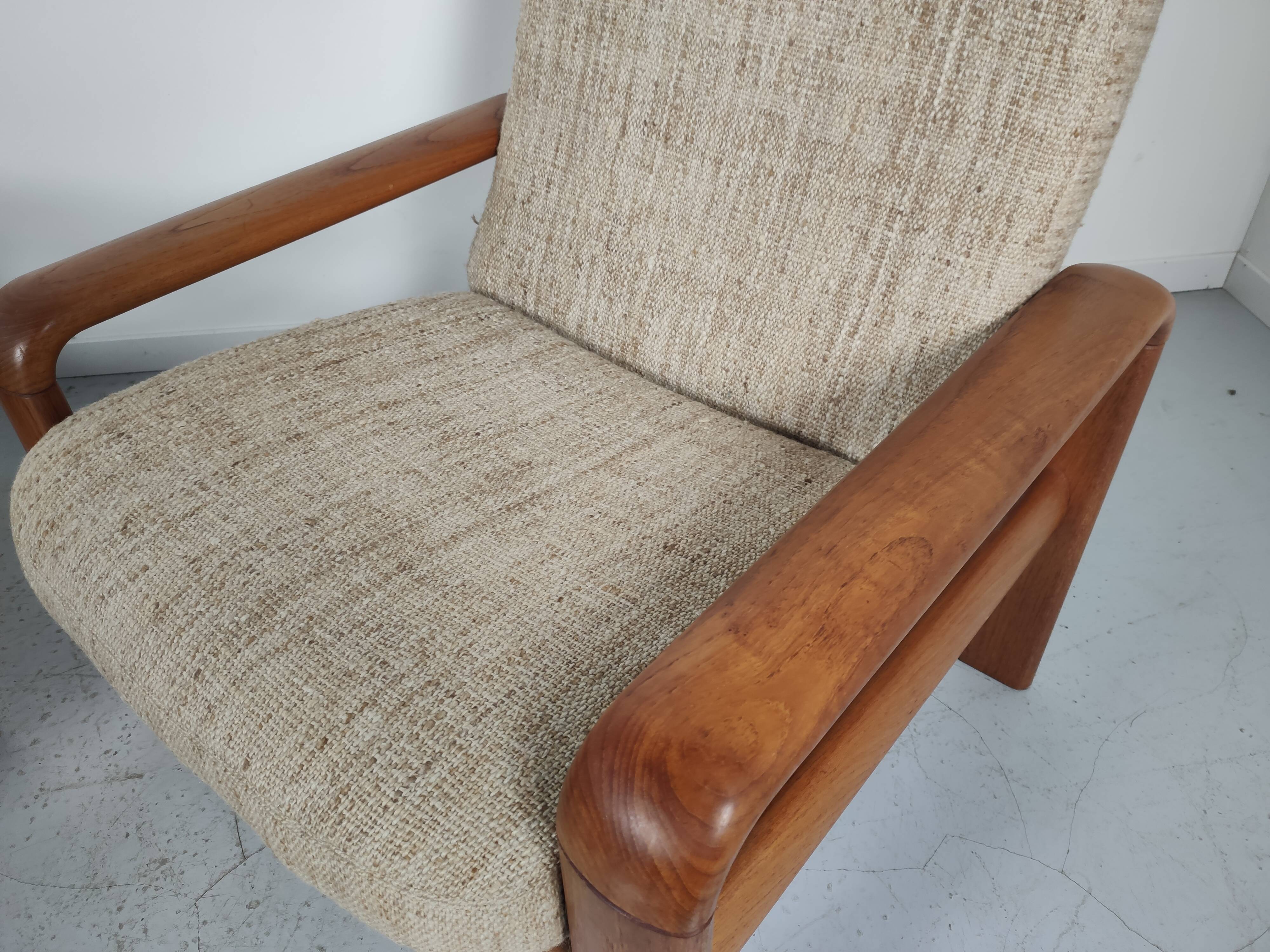 Pair of vintage Scandinavian teak chairs 1970s