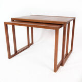 Nesting table in teak of Danish design from the 1960s