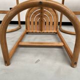 Set of 4 Allmimö stools in solid oak