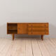 Vintage Scandinavian sideboard with 3 drawers and sliding doors, 1960s