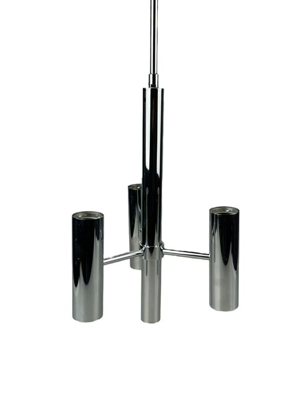 Lustre Spoutnik à 6 flammes des années 60 des années 70 par Hustadt Leuchten Allemagne