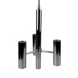 Lustre Spoutnik à 6 flammes des années 60 des années 70 par Hustadt Leuchten Allemagne